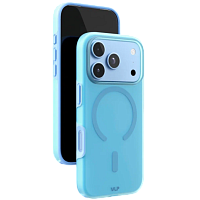 Чехол защитный VLP Sorbet Case с MagSafe для iPhone 18 Pro (Голубой)